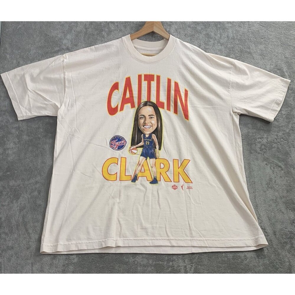 Playa Society Shirt Mens 2XL Indiana Fever Caitlin Clark Caricature WNBA Tee